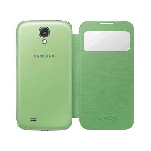 Samsung Galaxy S4 I9500 S View Flip Case GREEN **FREE POSTAGE**